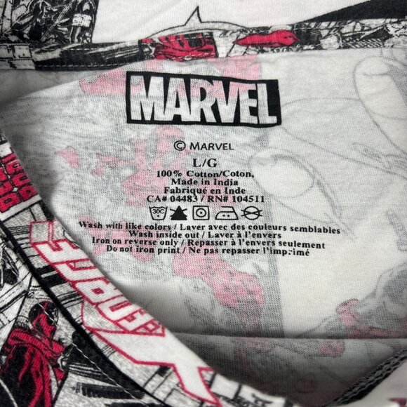 Marvel Deadpool The New Mutants All Over Comic Print Tank Top Mens Size L - Picture 6 of 7